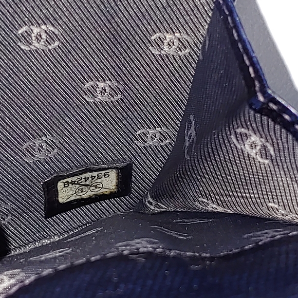 Black Chanel Authentic Trifold Wallet - Picture 3 of 8